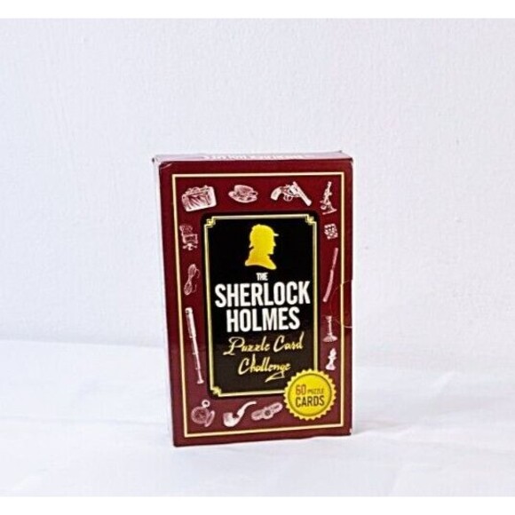 Sherlock Holmes Puzzle Card Challenge - 60 Puzzle Cards in Large Format - - Picture 1 of 6